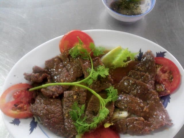 Món ăn gié bò nổi tiếng (Ảnh ST)