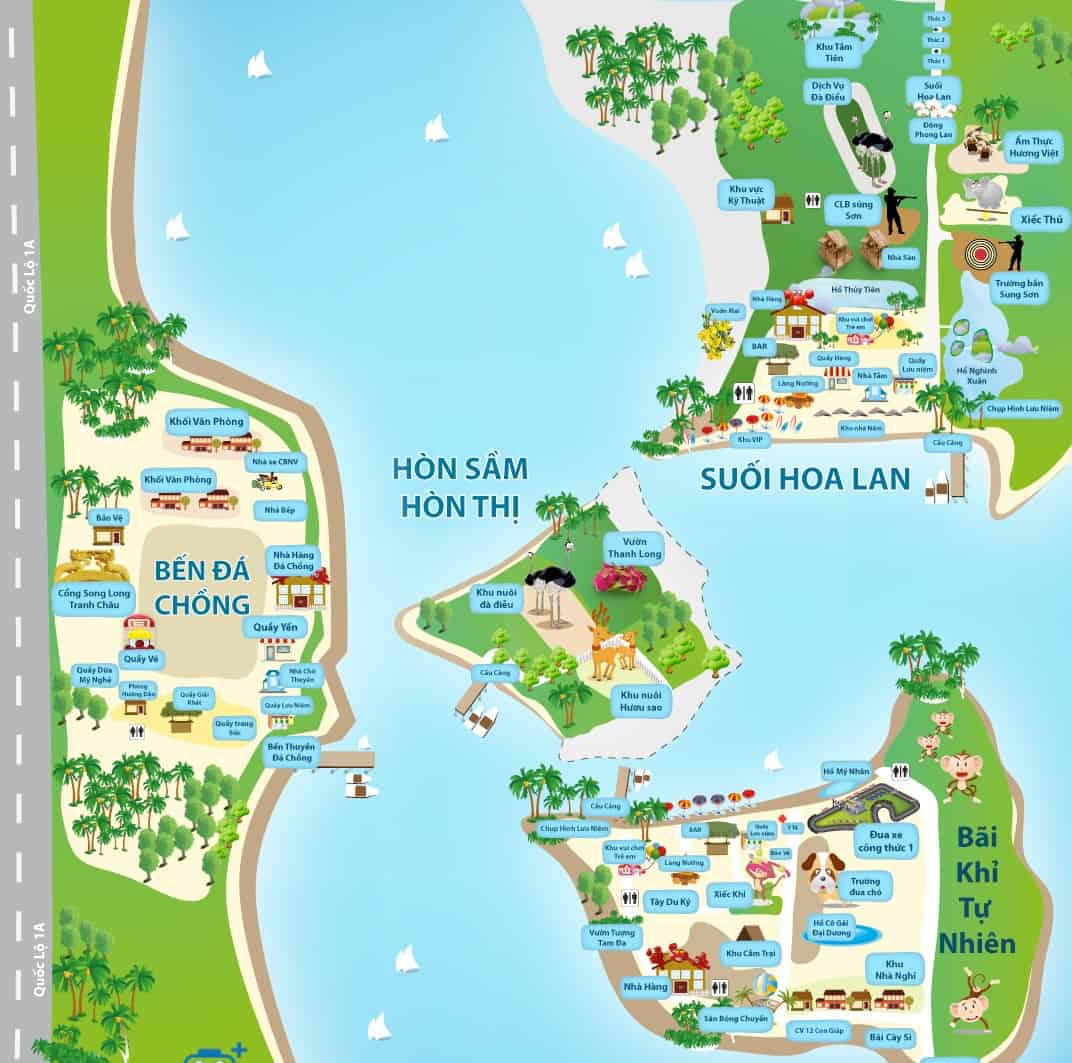 Bản đồ du lịch Nha Trang mới nhất 2019