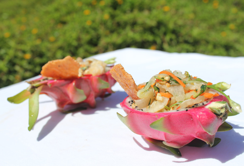 Gỏi cua thanh long