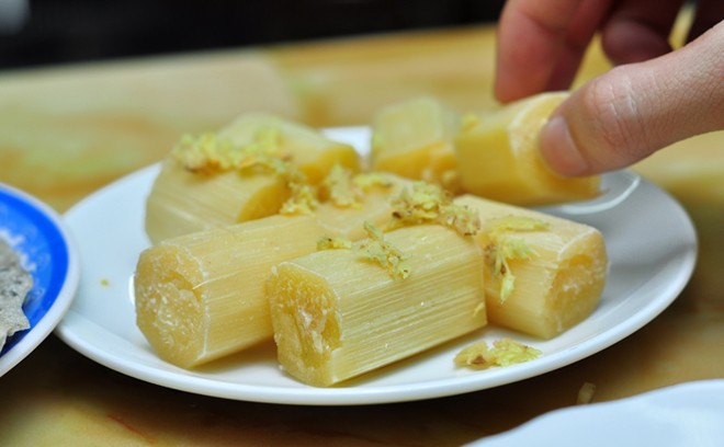 Mía hấp gừng 
