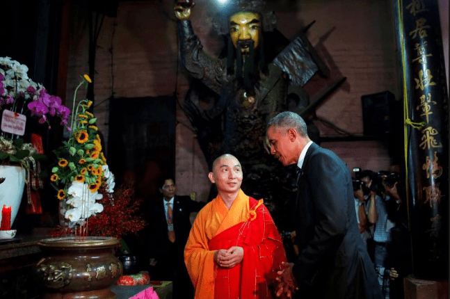 trước đây Tổng thống Mỹ thăm chùa Ngọc Hoàng