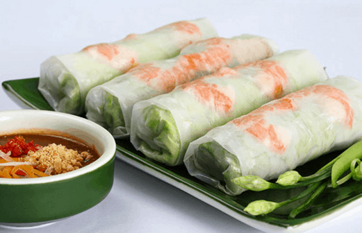 Món gỏi cuốn là một món ăn tuyệt ngon ở Sài Gòn
