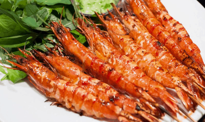 Tôm sát nướng muối ớt đặc sản vùng Cần Giờ Tôm sát nướng muối ớt đặc sản vùng Cần Giờ
