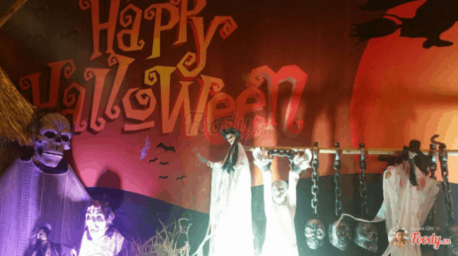 Địa chỉ hấp dẫn cho dịp Halloween (ảnh sưu tầm) quán décor Halloween ở Sài Gòn
