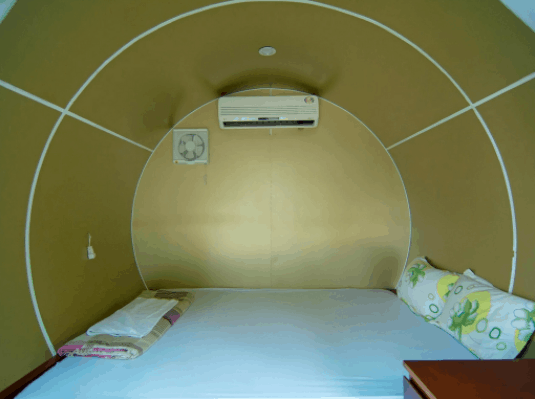 Hình ảnh không gian bên trong nhà nghỉ ống cống Hình ảnh không gian bên trong nhà nghỉ ống cống