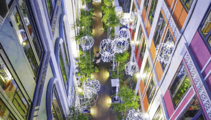 Khung cảnh lung linh tại khu phố bên trong Saigon Garden Khung cảnh lung linh tại khu phố bên trong Saigon Garden