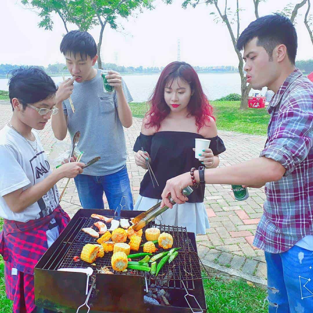 Kinh nghiệm cắm trại công viên Yên Sở