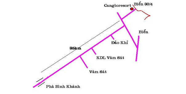 Bản đồ du lịch Cần Giờ Bản đồ du lịch Cần Giờ