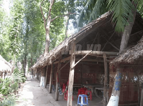 Khu nghỉ ngơi của du khách tại vườn cò Thủ Đức Khu nghỉ ngơi của du khách tại vườn cò Thủ Đức