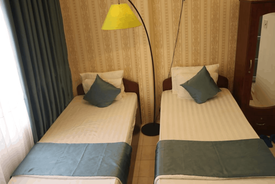 phòng 2 giường đơn có tầm nhìn tại Tân 58 Hotel phòng 2 giường đơn có tầm nhìn tại Tân 58 Hotel