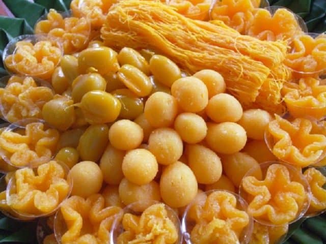 Món ăn được chế biến từ lòng đỏ trứng gà (Ảnh ST)