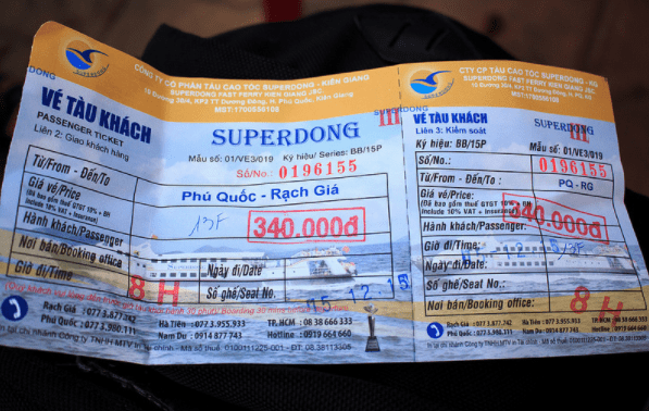 Hình ảnh vé tàu Superdong đi Phú Quốc Hình ảnh vé tàu Superdong đi Phú Quốc