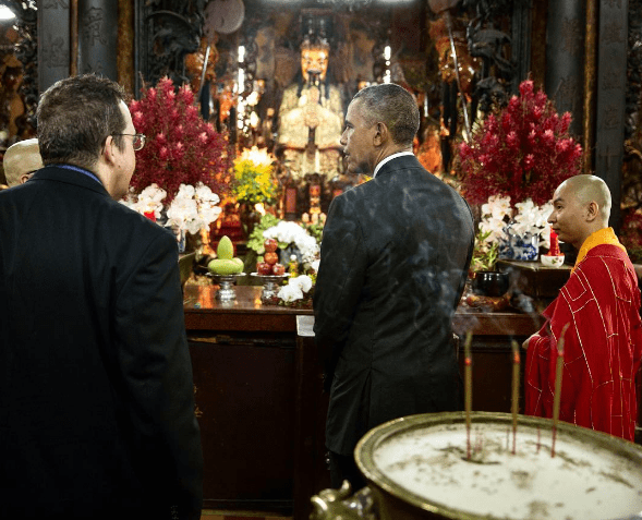 Tổng Thống Obama cũng từng đến ngôi chùa này (sưu tầm) những ngôi chùa linh thiêng ở sài gòn