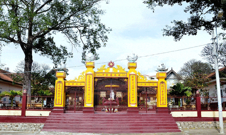 Cổng vào của ngôi chùa (Ảnh ST)