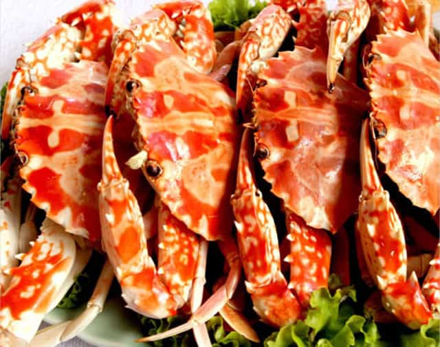 Những con ghẹ có màu đỏ tươi, thịt chắc và thơm vô cùng (Ảnh ST)