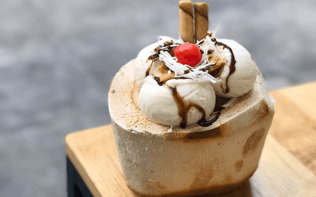 Ngon không cưỡng nổi với món kem dừa Phú Quốc Ngon không cưỡng nổi với món kem dừa Phú Quốc