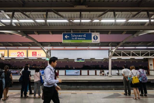 Tới chợ Chatuchak bằng BTS cũng rất tiện (Ảnh ST)