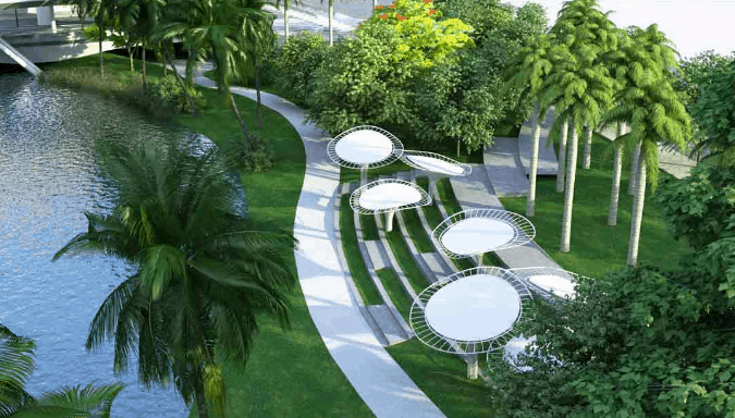 Khung cảnh xanh mát (sưu tầm) công viên ở sài gòn