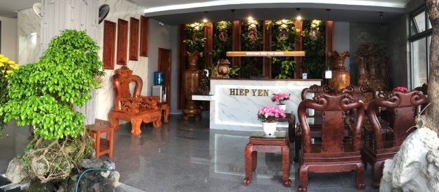 Sảnh khách sạn Hiệp Yến (Ảnh ST)