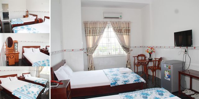 Phòng nghỉ đơn giản nhưng đầy đủ tiện nghi (Ảnh ST)