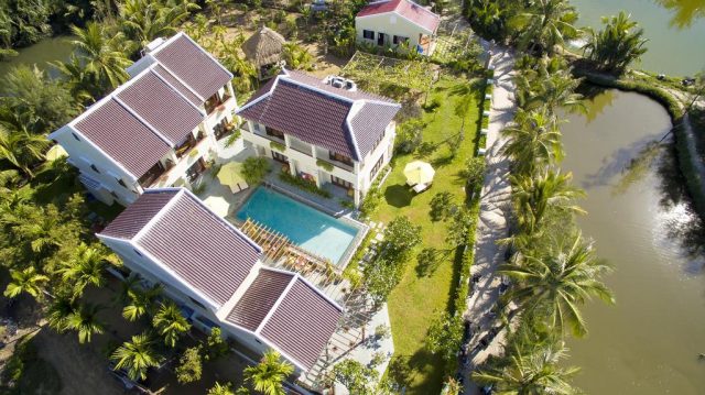 Green Boutique Villa nhìn từ trên cao (Ảnh ST)