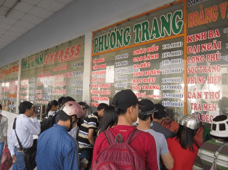 Mua vé xe đi Kiên Giang tại các quầy vé Mua vé xe đi Kiên Giang tại các quầy vé
