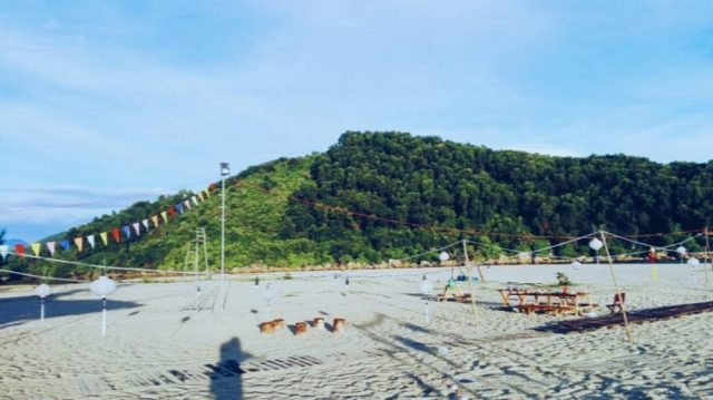 Trang trí bãi biển độc đáo (Ảnh: ST)