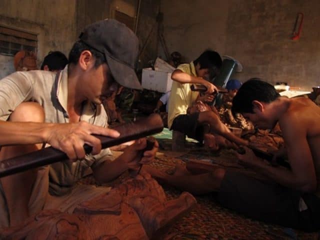 Nghề mộc của làng được thừa hưởng từ làng Mỹ Xuyên (Ảnh ST)