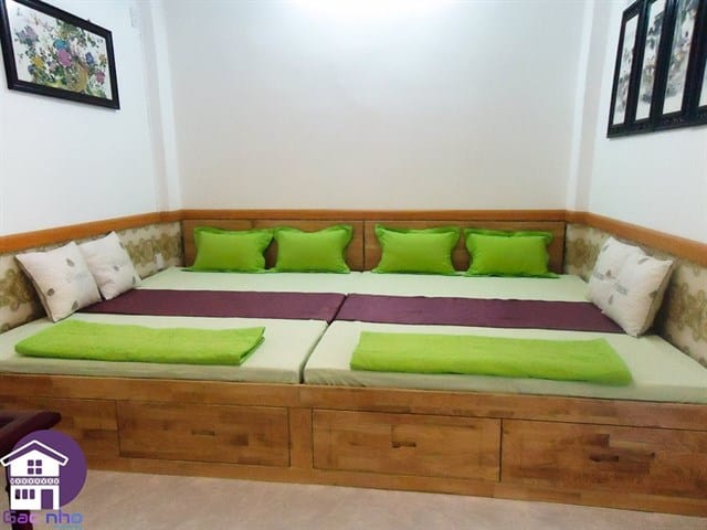 Phòng ngủ của gác nhỏ homestay (ảnh ST)