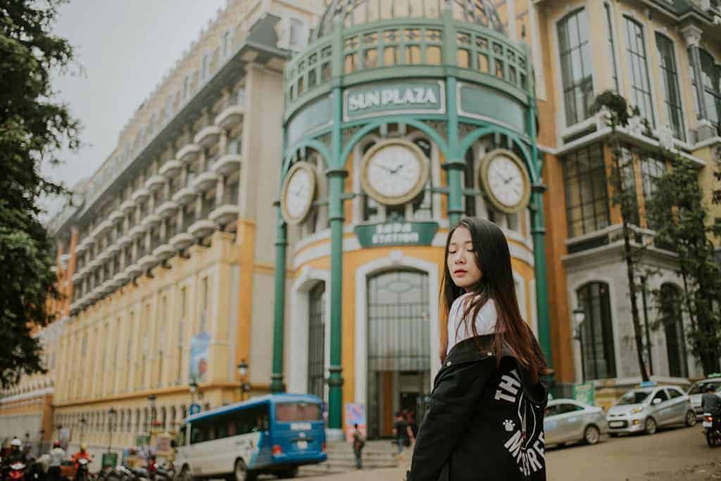 Check -in Tháp đồng hồ Sapa nổi tiếng (ảnh ST) Check -in Tháp đồng hồ Sapa nổi tiếng (ảnh ST)