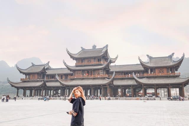 Chùa Tam Chúc sau khi hoàn thành tất cả hàng mục sẽ là ngôi chùa lớn nhất thế giới. Ảnh: Nguyễn Anh Trâm