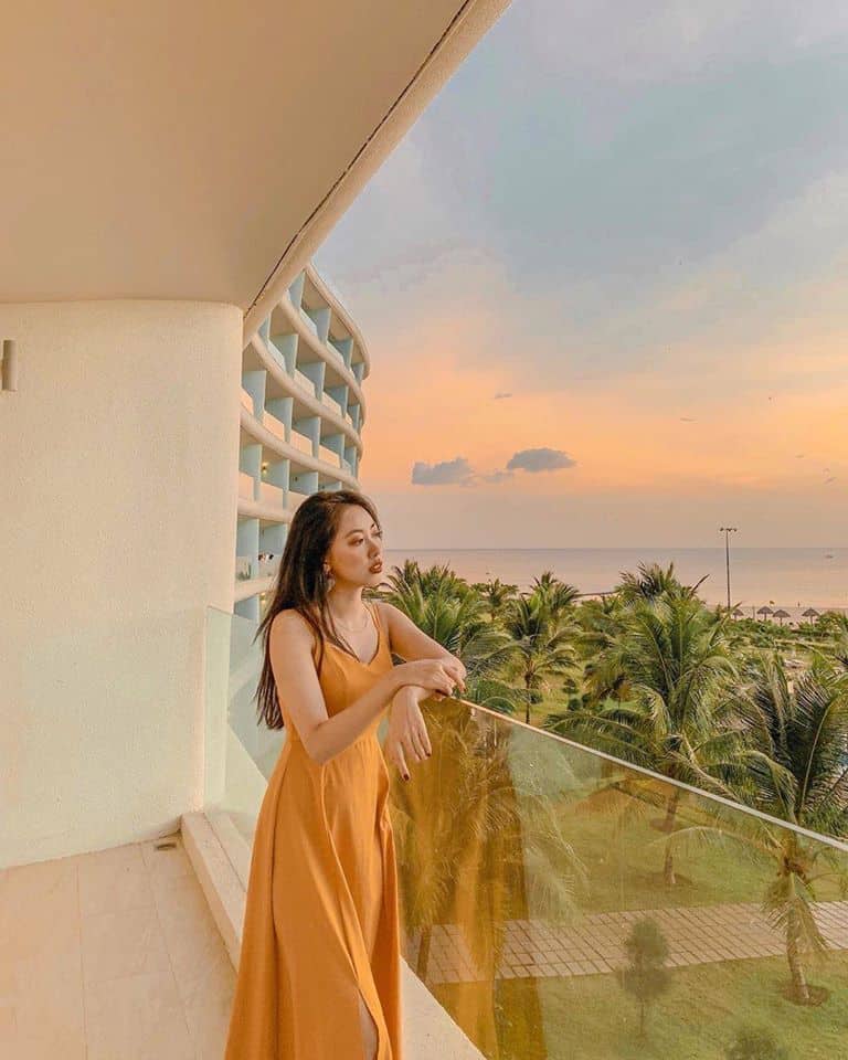  Một góc ban công phòng của FLC Quy Nhơn. Ảnh: FLC Quy Nhơn Fanpage