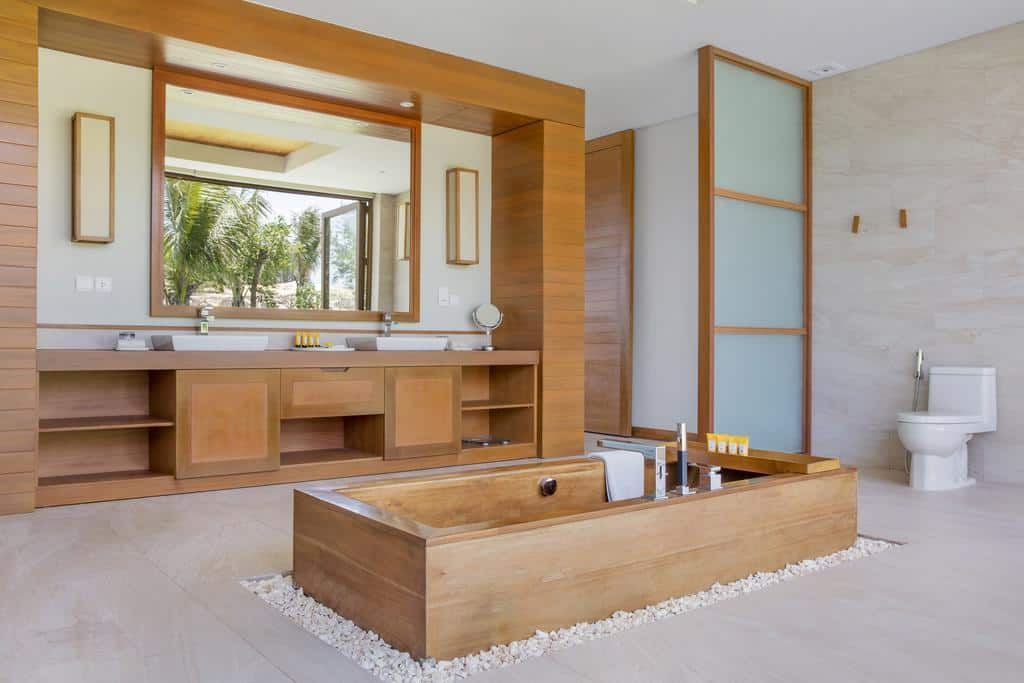 Nhà tắm vô cùng ấn tượng. Ảnh ST