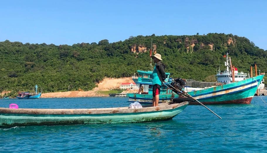 Người dân trên đảo Thổ Chu. Hình: VOV